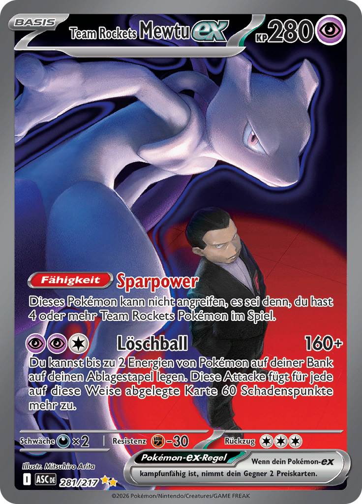 Team Rockets Mewtu-ex-281-Erhabene Helden
