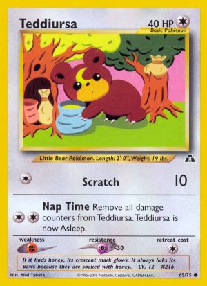 Teddiursa - Neo Discovery - Unlimited|Teddiursa - Neo Discovery - First Edition
