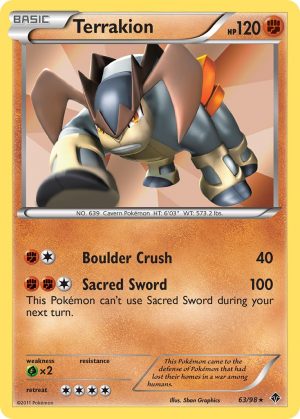 Terrakion - 63 - Emerging Powers|Terrakion - 63 - reverse holo - Emerging Powers