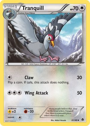 Tranquill - 81 - Emerging Powers|Tranquill - 81 - reverse holo - Emerging Powers