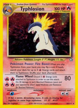 Typhlosion - Neo Genesis - Unlimited|Typhlosion - Neo Genesis - First Edition