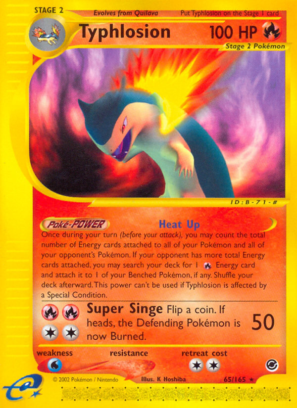 Typhlosion - Expedition Base set|Typhlosion - Expedition Base set - Reverse Holo