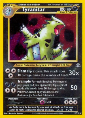 Tyranitar - Neo Discovery - Unlimited|Tyranitar - Neo Discovery - First Edition