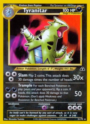 Tyranitar - Neo Discovery - Unlimited|Tyranitar - Neo Discovery - First Edition