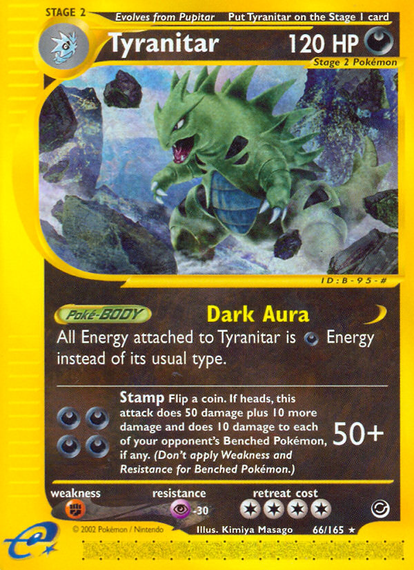 Tyranitar - Expedition Base set|Tyranitar - Expedition Base set - Reverse Holo