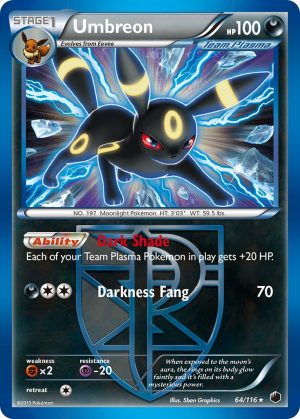 Umbreon - 64 - Plasma Freeze|Umbreon - 64 - reverse holo - Plasma Freeze