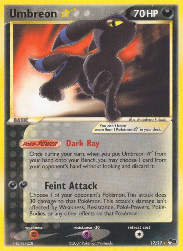 Umbreon Star - 17 - POP Series 5