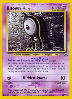 Unown [A] - Neo Discovery - Unlimited|Unown [A] - Neo Discovery - First Edition