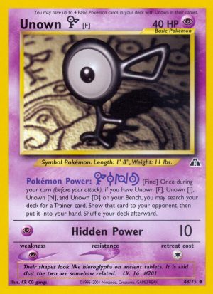 Unown [F] - Neo Discovery - Unlimited|Unown [F] - Neo Discovery - First Edition