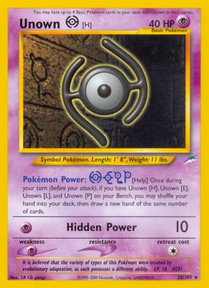 Unown [H] - Neo Destiny - Unlimited|Unown [H] - Neo Destiny - First Edition