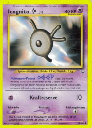 Unown [K] - 58 - Neo Revelation