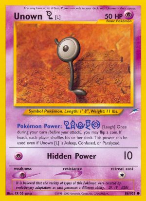 Unown [L] - Neo Destiny - Unlimited|Unown [L] - Neo Destiny - First Edition
