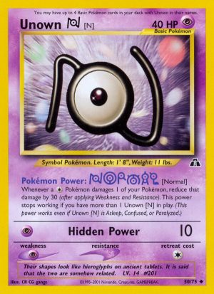 Unown [N] - Neo Discovery - Unlimited|Unown [N] - Neo Discovery - First Edition