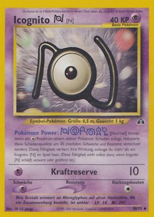 Unown [N] - 50 - Neo Entdeckung