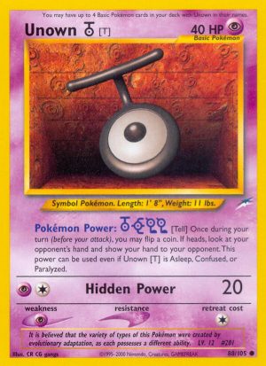 Unown [T] - Neo Destiny - Unlimited|Unown [T] - Neo Destiny - First Edition
