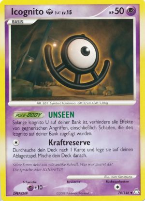 Unown U - 78 - Erwachte Legenden