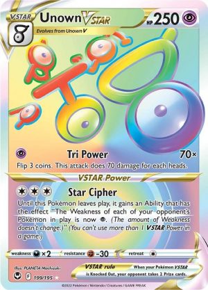 Unown VSTAR (Secret) - 199 - Silver Tempest