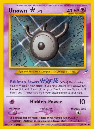 Unown [W] - Neo Destiny - Unlimited|Unown [W] - Neo Destiny - First Edition