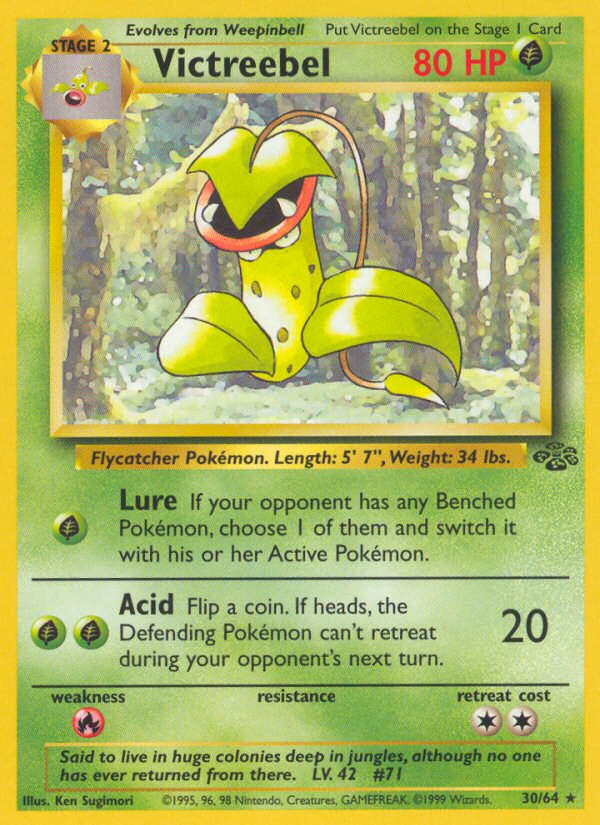 Victreebel unlimited jungle set|Victreebel first edition jungle set