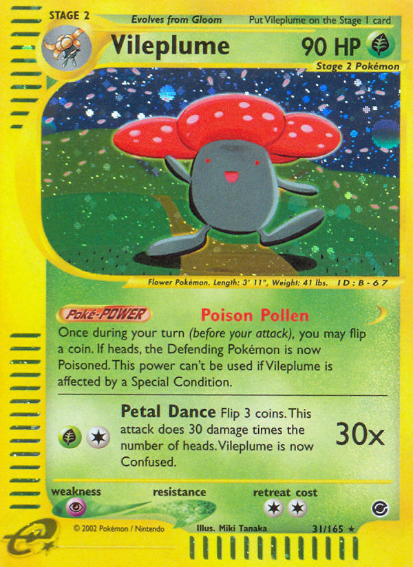Vileplume - Expedition Base set|Vileplume - Expedition Base set - Reverse Holo