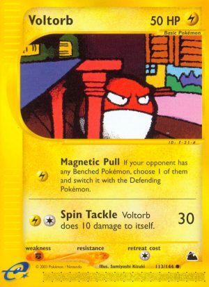 Voltorb - 113/144 - Skyridge|Voltorb - 113/144 - Reverse holo - Skyridge