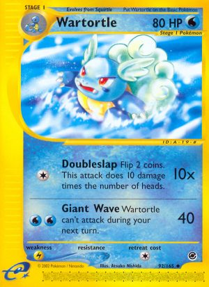 Wartortle - Expedition Base set|Wartortle - Expedition Base set - Reverse Holo