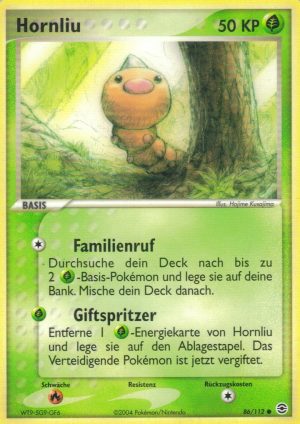 Weedle - 86 - Feuerrot & Blattgrun