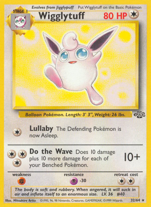 Wigglytuff unlimited jungle set|Wigglytuff first edition jungle set