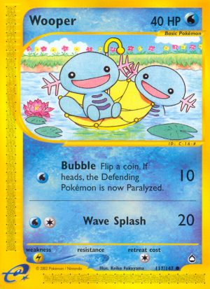 Wooper - 117/147 - Aquapolis|Wooper - 117/147 - Reverse holo - Aquapolis