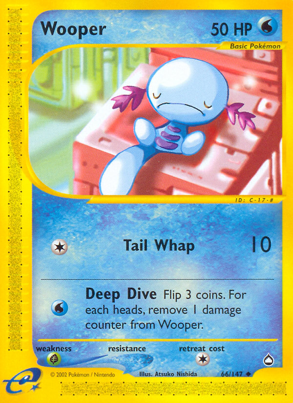 Wooper - 66/147 - Aquapolis|Wooper - 66/147 - Reverse holo - Aquapolis