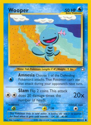 Wooper - Neo Genesis - Unlimited|Wooper - Neo Genesis - First Edition