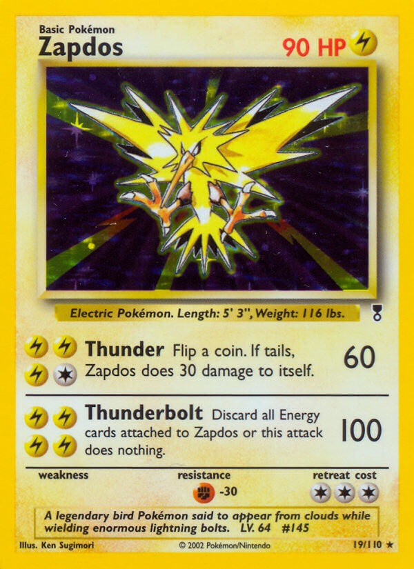 Zapdos - 19 - Legendary Collection|Zapdos - 19/110 - Revers Holo - Legendary Collection