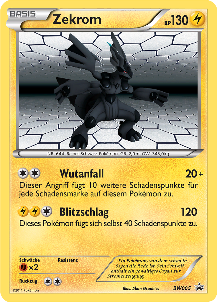 Zekrom - BW005 - Black & White Promos