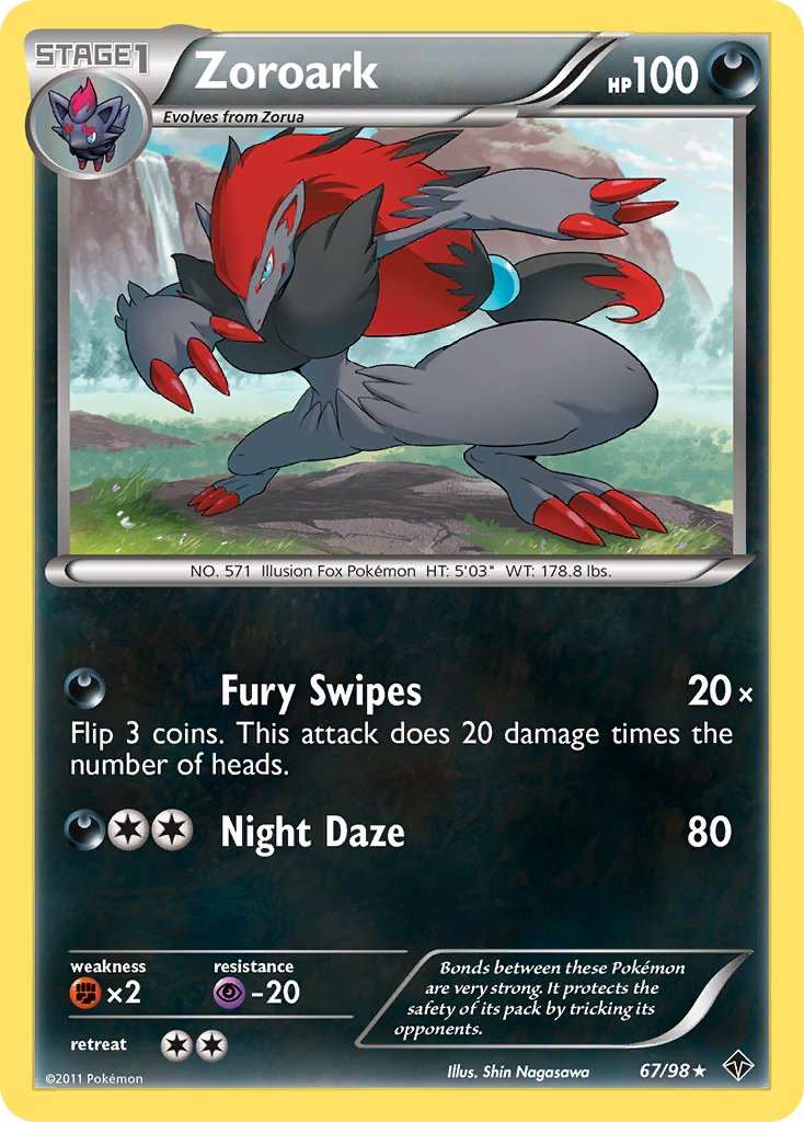 Zoroark - 67 - Emerging Powers|Zoroark - 67 - reverse holo - Emerging Powers
