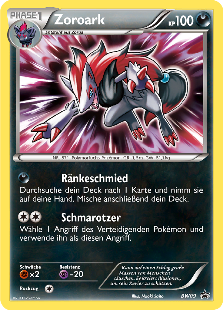 Zoroark - BW09 - Black & White Promos