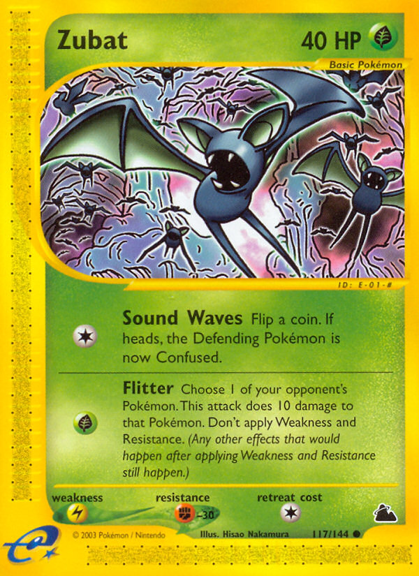 Zubat - 117/144 - Skyridge|Zubat - 117/144 - Reverse holo - Skyridge
