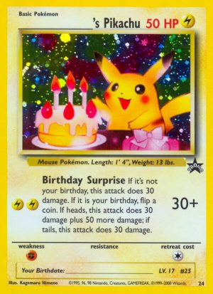 _____’s Pikachu - 24 - Wizards Black Star Promos|_____’s Pikachu - 24 - non-holo - Wizards Black Star Promos