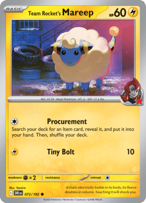 Team Rocket's Mareep-72