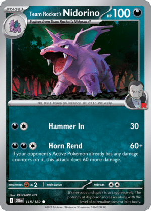 Team Rocket's Nidorino-118