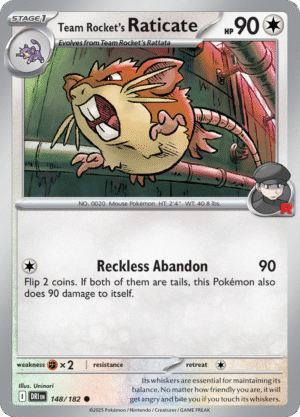 Team Rocket's Raticate-148